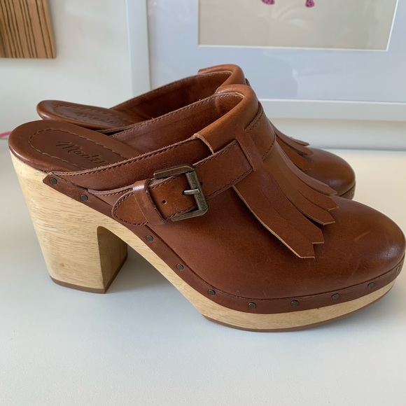Madewell Kiltie Clogs, Size 8 - Picture 3 of 6